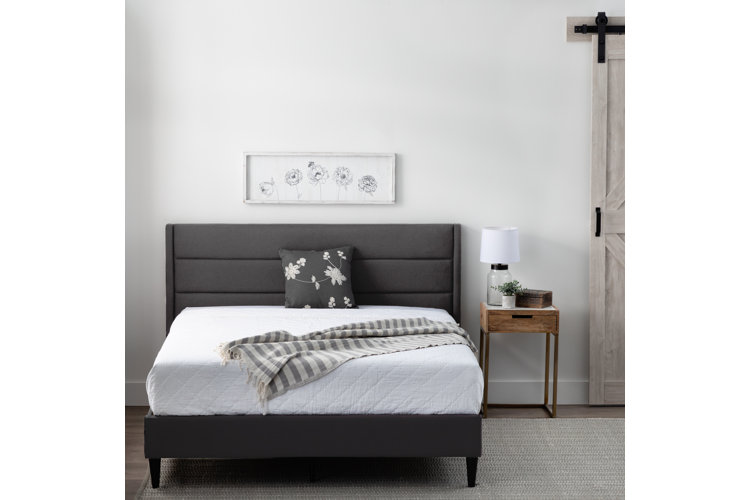 Priestley upholstered outlet platform bed